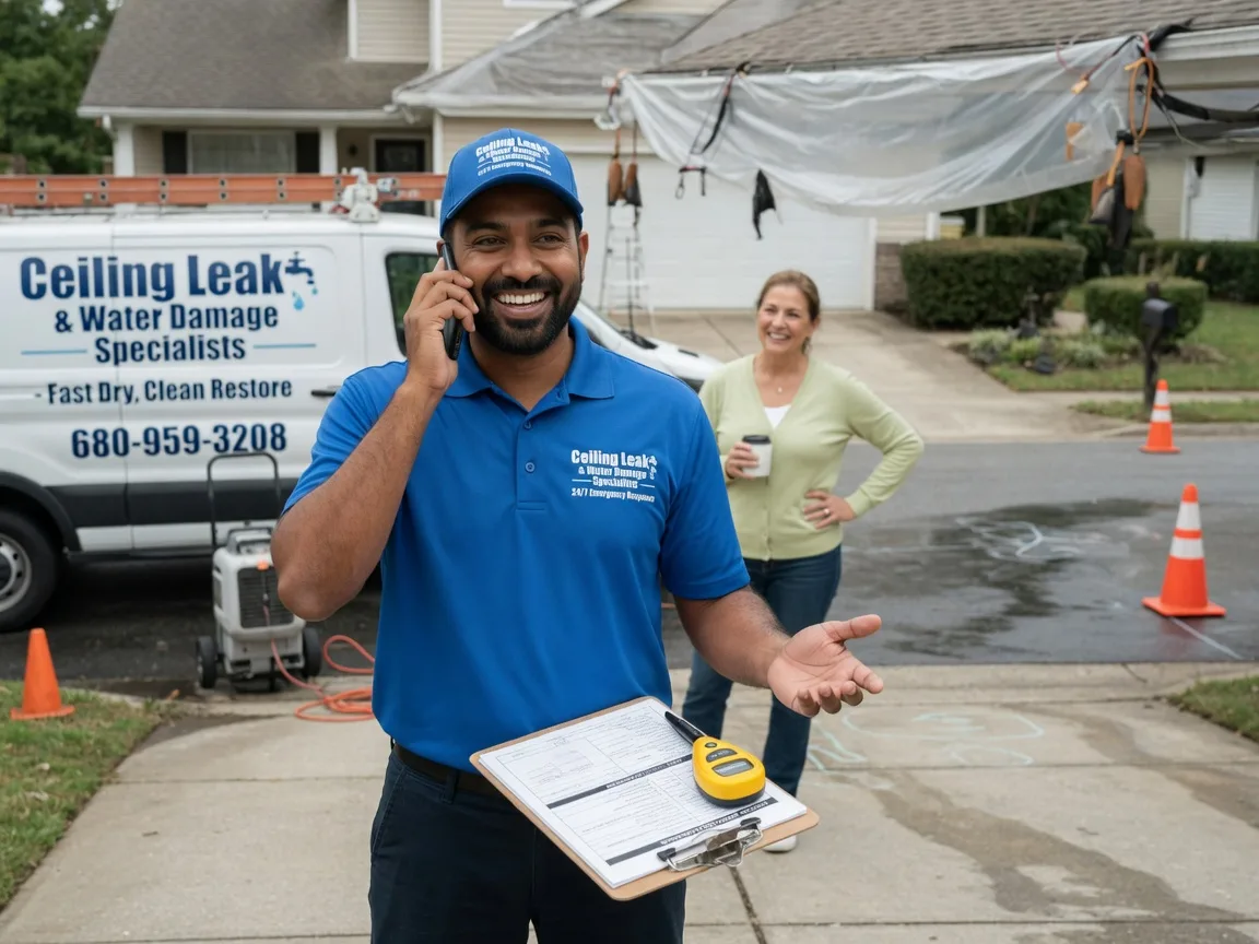 Ceiling Leak Cleanup Yarmouth, IA FAQs